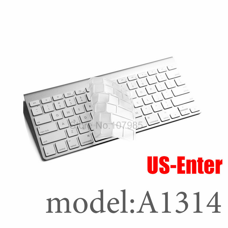 Silikonska maska za tipkovnicu Protector Skin US EU verzija za Apple Bluetooth bežičnu tipkovnicu MLA22LL A1644 A1314 IMAC stolno računalo