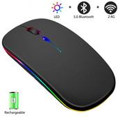 Mouse fără fir Mouse-uri Bluetooth cu USB reîncărcabil мышка для компьютера pentru computer Android, laptop, computer, gamer, mouse pentru jocuri