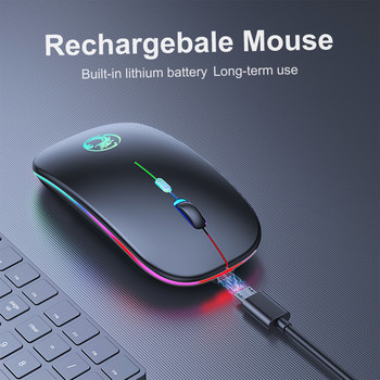 Ασύρματο ποντίκι Bluetooth ποντίκια με επαναφορτιζόμενη USB мышка для компьютера για υπολογιστή Android Laptop PC Gamer Gaming Mouse