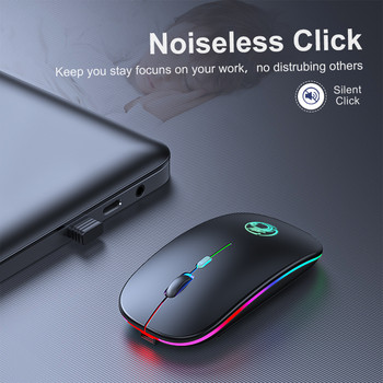 Ασύρματο ποντίκι Bluetooth ποντίκια με επαναφορτιζόμενη USB мышка для компьютера για υπολογιστή Android Laptop PC Gamer Gaming Mouse