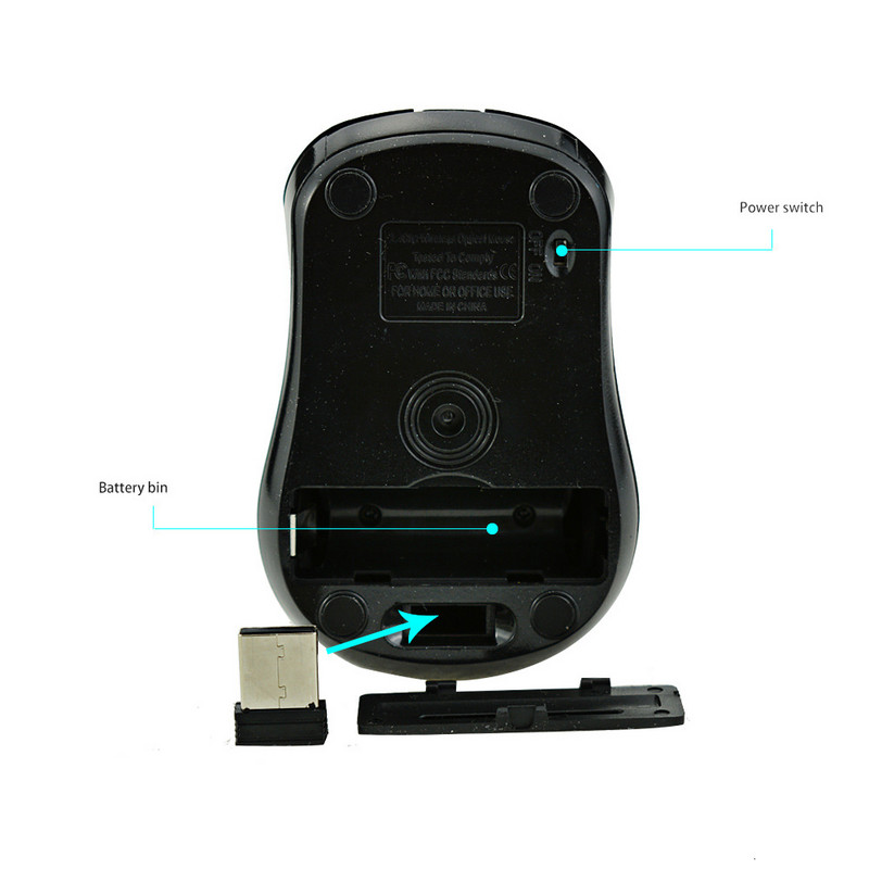 CHYI bežični mini prijenosni računalni miš ergonomski USB optički miš mali tihi zlatni PC miševi za kućno/uredsko prijenosno računalo Macbook