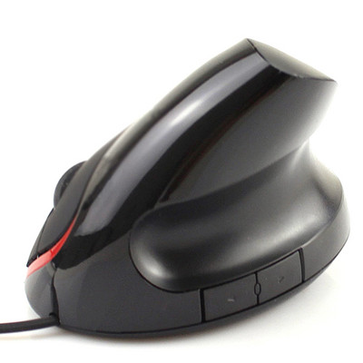 Mouse optic cu fir 5D pentru jocuri cu USB, portabil, 1200DPI, 2,4GH, Mouse vertical vertical, ergonomic, pentru computer, laptop, desktop