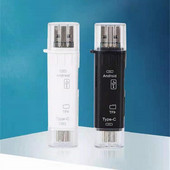 5 az 1-ben TF kártyaolvasó OTG Type-C mobiltelefon kártyaolvasó memóriakártya 2 USB Type C mobiltelefonokhoz és számítógépes PC-tartozékokhoz