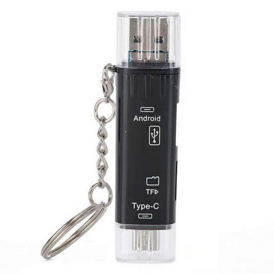 5 az 1-ben TF kártyaolvasó OTG Type-C mobiltelefon kártyaolvasó memóriakártya 2 USB Type C mobiltelefonokhoz és számítógépes PC-tartozékokhoz