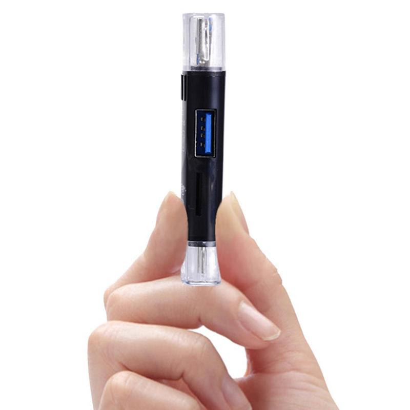 5 az 1-ben TF kártyaolvasó OTG Type-C mobiltelefon kártyaolvasó memóriakártya 2 USB Type C mobiltelefonokhoz és számítógépes PC-tartozékokhoz