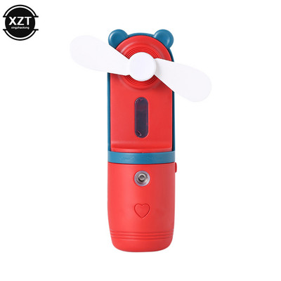 Nešiojamas ventiliatorius vandens purškimo rūkas USB ventiliatorius elektrinis rankinis mini ventiliatoriaus aušintuvas belaidis pūtimo oro drėkintuvas, skirtas lauko kelionėms