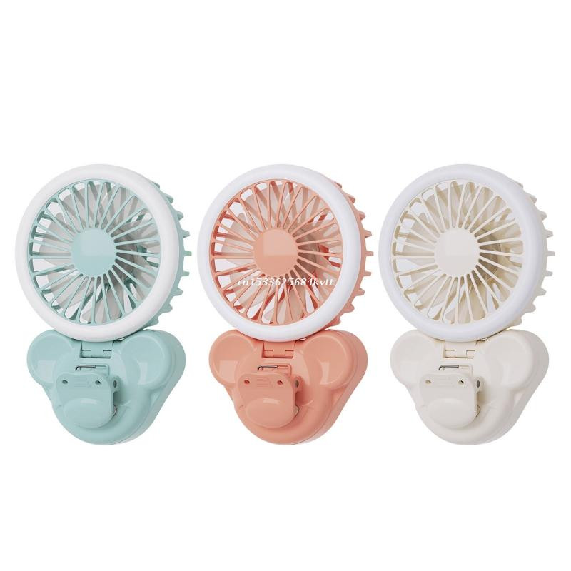 Hordozható kézi egyszerű ventilátortöltő lámpa USB töltőbilincs Éjszakai fény szelfi csepphajó