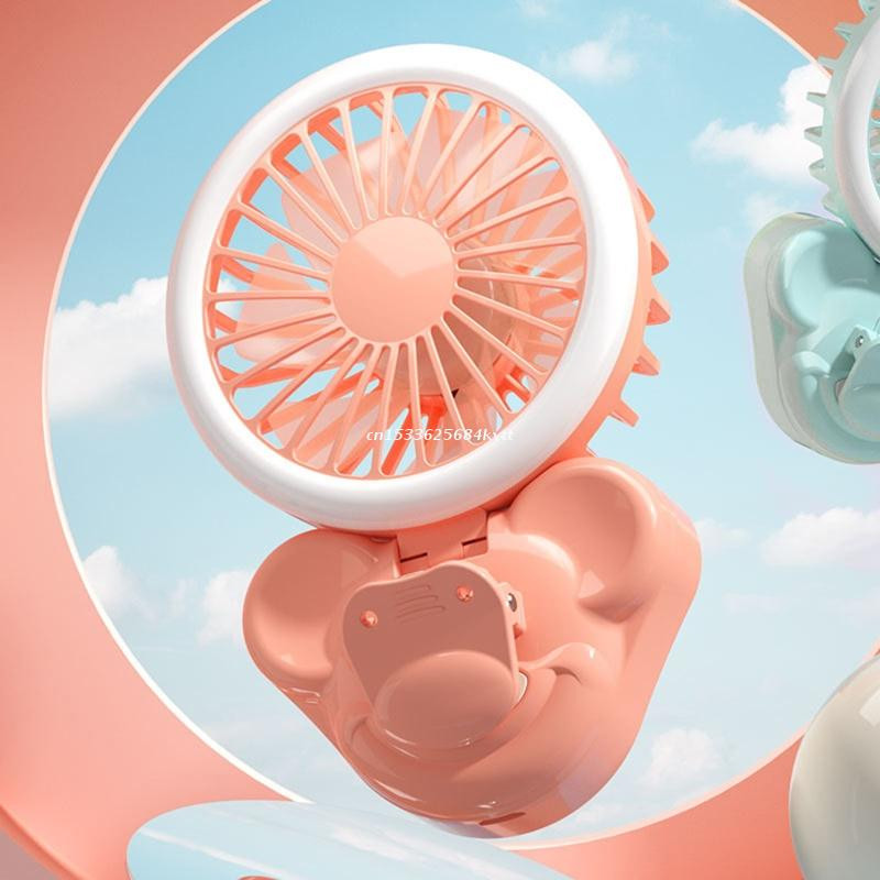 Hordozható kézi egyszerű ventilátortöltő lámpa USB töltőbilincs Éjszakai fény szelfi csepphajó