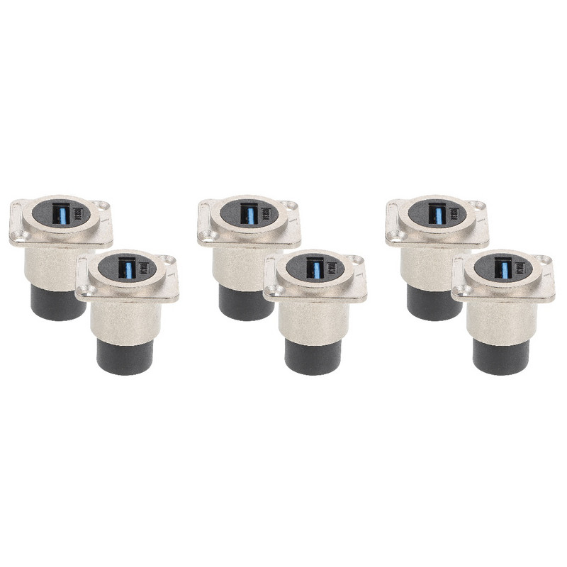 6 kom kabelski prolaz kroz USB konektor Utičnica Utičnica Adapter 3.0 Panel Mount Spojnik Pregrada Prijenos podataka