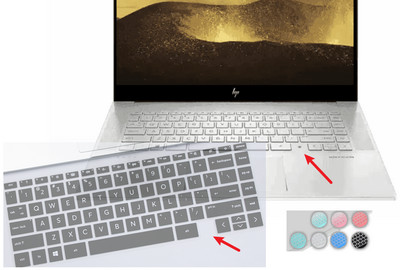 кожа на капака на клавиатурата на лаптоп за HP Envy x360 2-in-1 15 15.6 Четец на пръстови отпечатъци 15t-ep 15-ep 15t 15-ep0001dx/0035cl/0123tx/0010nr