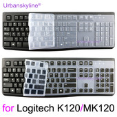 K120 MK120 Poklopac tipkovnice za Logitech K120 MK120 Silikonski zaštitnik Skin Case Film Slim Thin Transparent Clear Black Pink