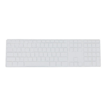 Силиконов тънък протектор за кожата на клавиатурата с цифрова клавиатура за Apple iMac черен