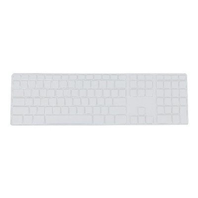 Προστατευτικό κάλυμμα δέρματος πληκτρολογίου σιλικόνης λεπτό με αριθμητικό πληκτρολόγιο για Apple iMac Μαύρο