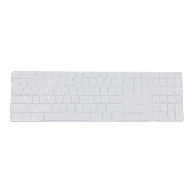 Προστατευτικό κάλυμμα δέρματος πληκτρολογίου σιλικόνης λεπτό με αριθμητικό πληκτρολόγιο για Apple iMac Μαύρο