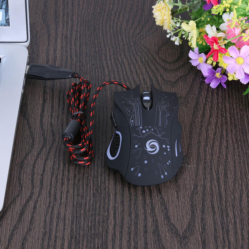 3200DPI LED háttérvilágítású professzionális 6D USB vezetékes játék egér számítógép PC játék egér Laptop Pro gamer egerek PC laptophoz