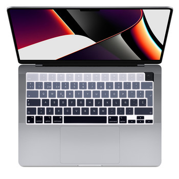 Έγχρωμο κάλυμμα δέρματος πληκτρολογίου Ισπανικής/Χιλής σιλικόνης για MacBook New Pro 14 2021 A2442 M1 Chip Pro16 M1 Max A2485 Κάλυμμα πληκτρολογίου