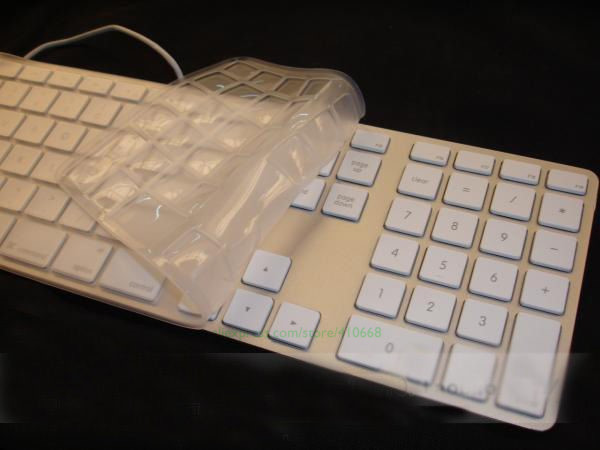 Skirta „iMac“ laidinei USB „Apple“ klaviatūrai A1243 MB110LL/B su skaitmenine klaviatūra JAV versijos TPU klaviatūros dangtelio apsauga, skirta „iMac“