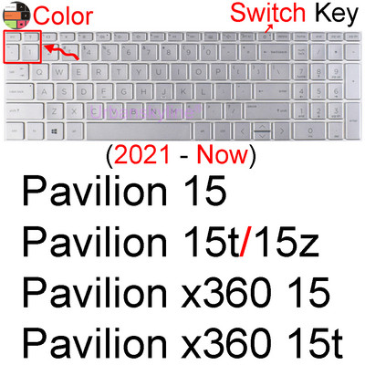 skirtas HP Pavilion žaidimų klaviatūros dangtelis 15 16 15-DK 15-EC 15T-DK 15Z-EC NB 15-AK 16-A silikoninis nešiojamojo kompiuterio apsauginis dėklas, 15,6 TPU