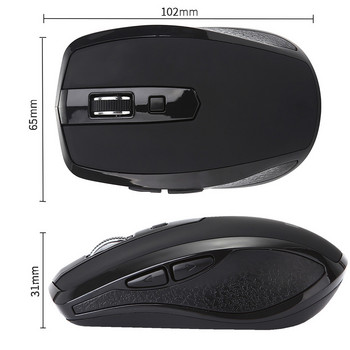 2.4GHZ USB Type C Безжична мишка за Macbook Chromebook Type C Устройства Игра Безшумна мишка Лаптоп PC Ергономични мишки Без батерия