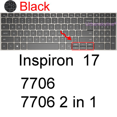 Poklopac tipkovnice za Dell Inspiron 16 Plus 17 5620 5625 7610 7620 2 u 1 7706 7773 7779 7786 7791 Silikonska zaštitna maska Novo
