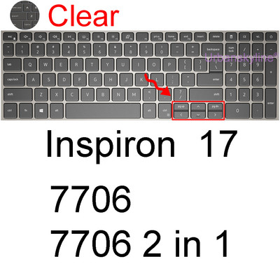 Poklopac tipkovnice za Dell Inspiron 16 Plus 17 5620 5625 7610 7620 2 u 1 7706 7773 7779 7786 7791 Silikonska zaštitna maska Novo