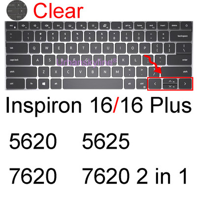 Poklopac tipkovnice za Dell Inspiron 16 Plus 17 5620 5625 7610 7620 2 u 1 7706 7773 7779 7786 7791 Silikonska zaštitna maska Novo