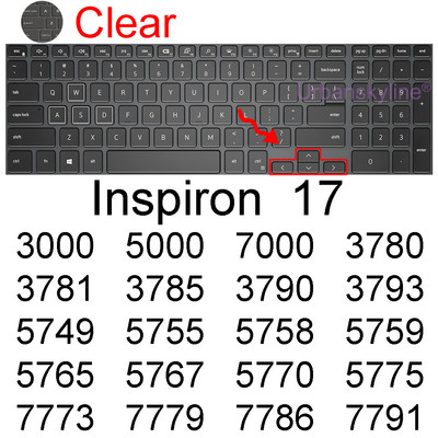 Poklopac tipkovnice za Dell Inspiron 16 Plus 17 5620 5625 7610 7620 2 u 1 7706 7773 7779 7786 7791 Silikonska zaštitna maska Novo