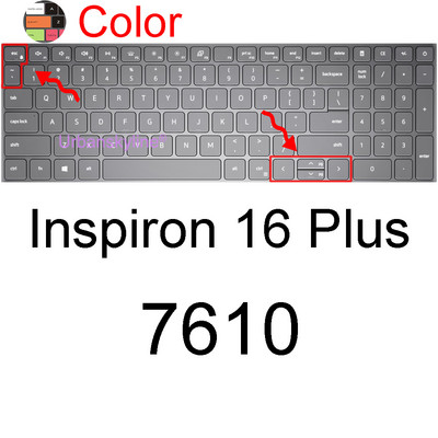 Poklopac tipkovnice za Dell Inspiron 16 Plus 17 5620 5625 7610 7620 2 u 1 7706 7773 7779 7786 7791 Silikonska zaštitna maska Novo