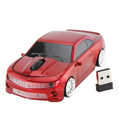 Ποντίκι 2,4 GHz σε σχήμα αυτοκινήτου Οπτικός φορητός υπολογιστής Πλαστικό 3 πλήκτρα Home Office Cool Gaming Μίνι ασύρματος δέκτης USB