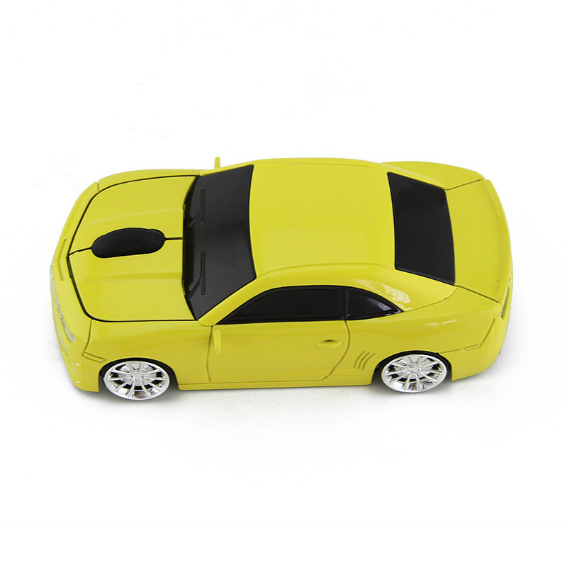 2,4 GHz Miš Oblik automobila Optičko računalo Prijenosno računalo Plastično 3 tipke Kućni ured Cool Gaming Mini bežični USB prijemnik