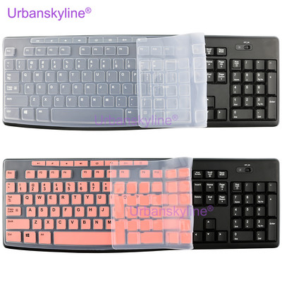 Billentyűzet burkolat Logitech K200 K260 K270 K275 K295 MK200 MK260 MK270 MK275 MK295 szilikonvédő bőrtok fólia átlátszó fekete