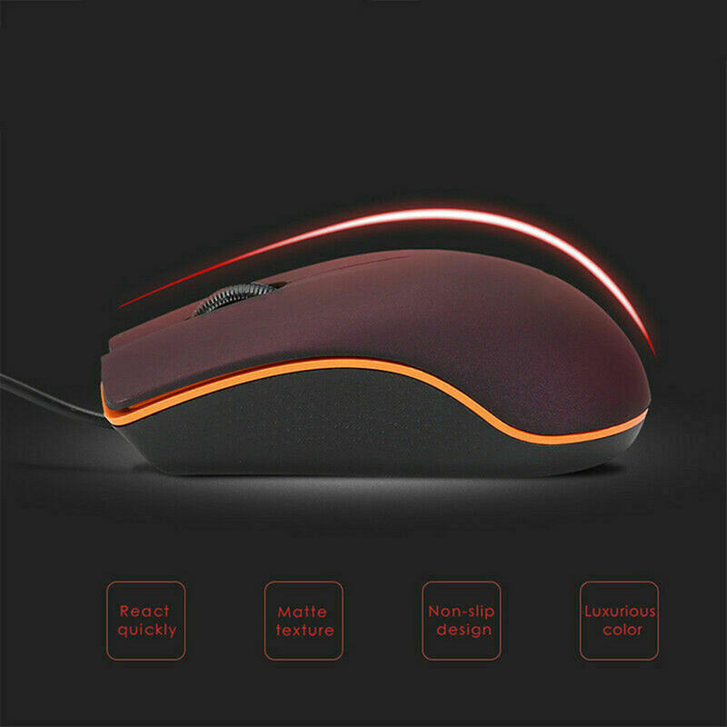 USB laidinės optinės pelės, skirtos nešiojamiesiems kompiuteriams Kompiuterinių žaidimų pelės 1200 DPI