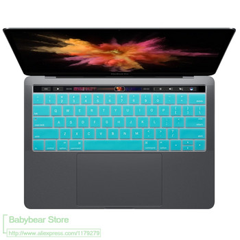 За Mac Macbook Pro 13 15 13.3 15.6 Touch Bar A1706 A1707 A1989 A1990 2018 US English Капак на клавиатурата Протектор на кожата