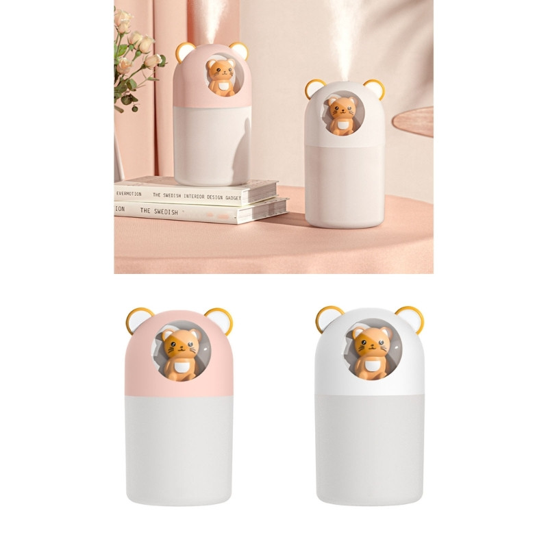 Zvlhčovač vzduchu Cool Mist 300ml Mini zvlhčovače s nočným svetlom, tiché zvlhčovače vzduchu 20dB pre domácu spálňu, obývačku