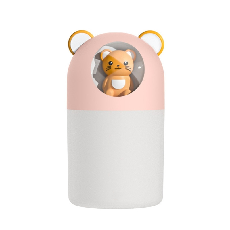 Zvlhčovač vzduchu Cool Mist 300ml Mini zvlhčovače s nočným svetlom, tiché zvlhčovače vzduchu 20dB pre domácu spálňu, obývačku