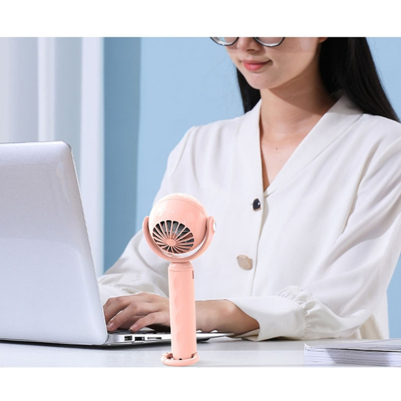 Új kézi hordozható ventilátor 2200 mAh USB töltő félvezető hűtő némítás