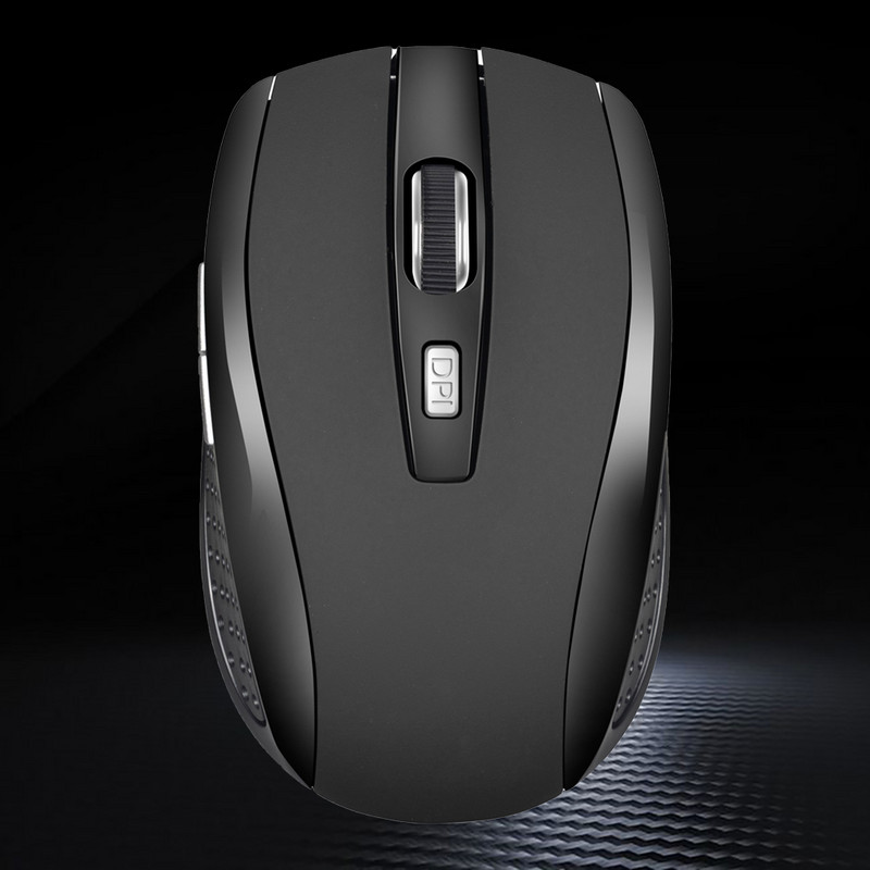 Мишка 2.4GHz безжична гейминг офис оптична Sheedar AdjustaDPI мини безшумна ергономична с USB подходяща за компютър или лаптоп