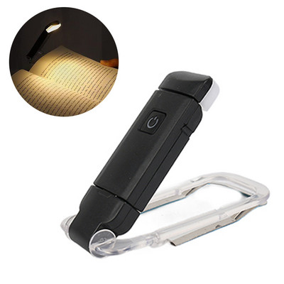 Prenosná nabíjateľná lampa na čítanie, mini ochrana očí, knižná lampa s klipom, nočné osvetlenie, LED USB stolová lampa