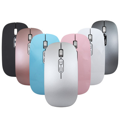 Uzlādējama bezvadu pele Bluetooth 5.0 pele USB datora pele 2.4G klusa pele Īpaši plānas ergonomiskas peles datora klēpjdatoram