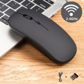 Pelė skirta Macbook Pro Air Lenovo nešiojamiesiems kompiuteriams belaidė pelė 2,4 GHz USB įkraunama pelė Tyli, ergonomiška žaidimų pelė