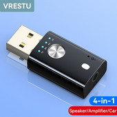 4 vienā USB sargspraudnis ar Bluetooth saderīgs adapteris bezvadu uztvērējs Pārsūtiet no USB uz 3,5 ligzdu audio adapteris USB ārējā skaņas karte
