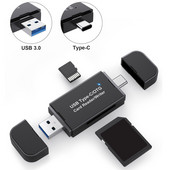 3 viename OTG Micro SD kortelių skaitytuvas USB3.0 kortelių skaitytuvas USB TF Micro SD adapteris Išmanusis atminties kortelių skaitytuvas, skirtas Apple OTG adapteriui