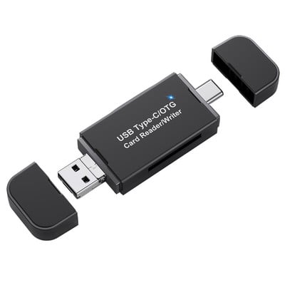 3 viename OTG Micro SD kortelių skaitytuvas USB3.0 kortelių skaitytuvas USB TF Micro SD adapteris Išmanusis atminties kortelių skaitytuvas, skirtas Apple OTG adapteriui