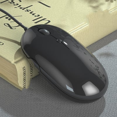 Ergonomski miš za igranje USB žičani računalni miš za igrače Optički miševi Magic Silent Mause za PC igrače Laptop Pink Girl Gift Office