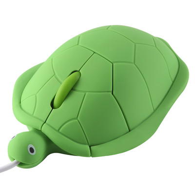 Mini vezetékes egér aranyos rajzfilm teknős alakú állattervező mause 1200 DPI optikai gyerekeknek ajándék számítógépes egerek laptop PC notebookhoz