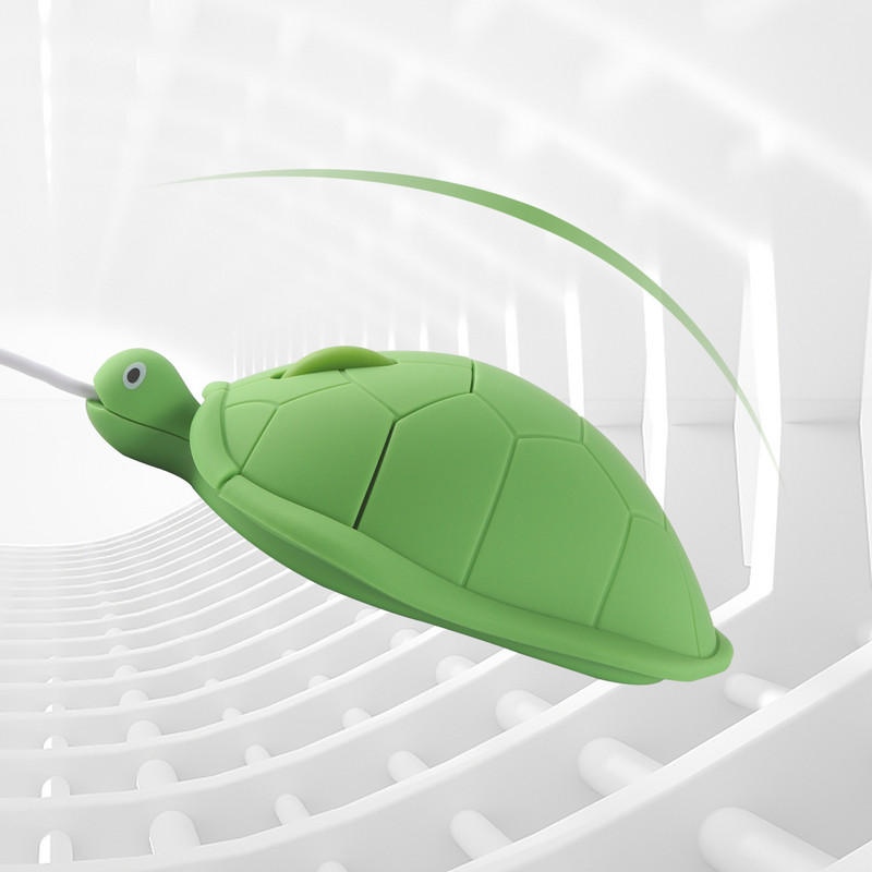 Mini Wired Mouse Cute Cartoon Turtle Shape Animal Design Mause 1200 DPI Οπτικά Παιδικά Δώρο Ποντίκια υπολογιστή για φορητό υπολογιστή Notebook