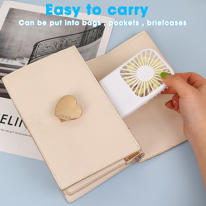 Mini ventilator portabil de buzunar Aer răcoros de mână Răcire de călătorie Mini ventilatoare reîncărcabile pentru răcire cu aer în aer liber Ventilator de vară pentru birou