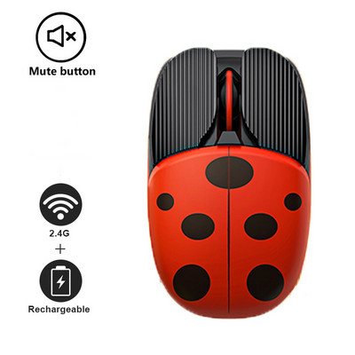 3.0+5.2 Bluetooth bežični miš punjivi mini optički USB miš dvostruki način rada 3D crtani tihi miševi za prijenosno računalo računalo dijete