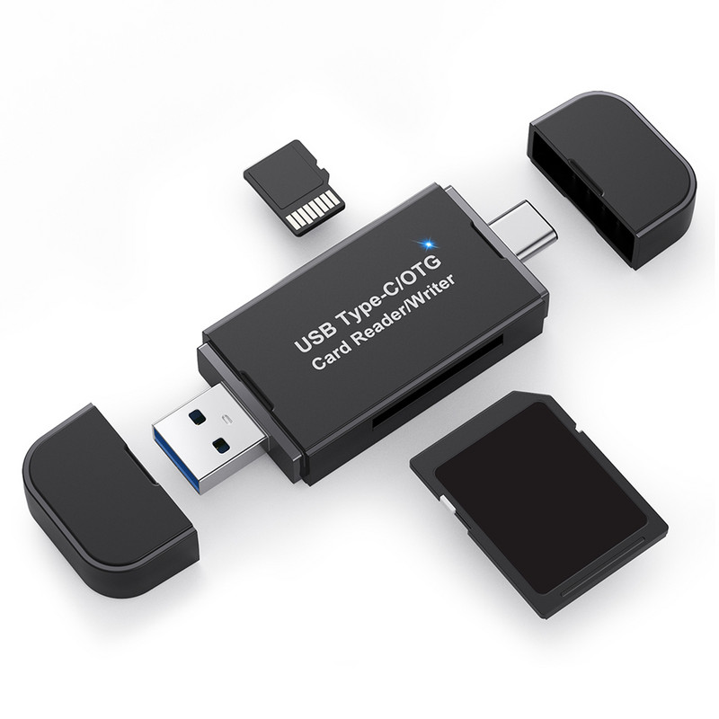 Univerzalni 3 u 1 čitač kartica tipa C & Micro USB & USB na Micro SD TF USB OTG adapter Smart Memory Microsd čitač kartica za iPad PC