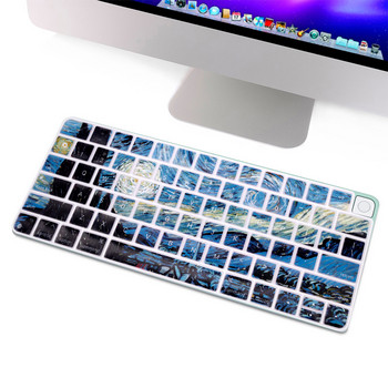 HRH Cartoon για 2021 Apple iMac 24 ιντσών Euro Magic Keyboard with Touch ID A2449 M1 Chip A2450 Silicone Keyboard Protector